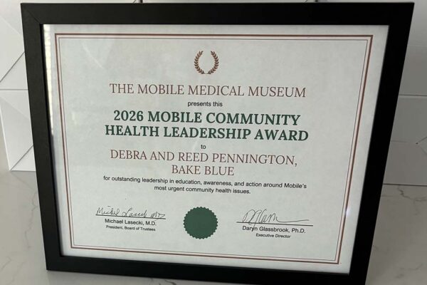 Mobile Community Health Leadership Award, hosted by the Mobile Medical Museum